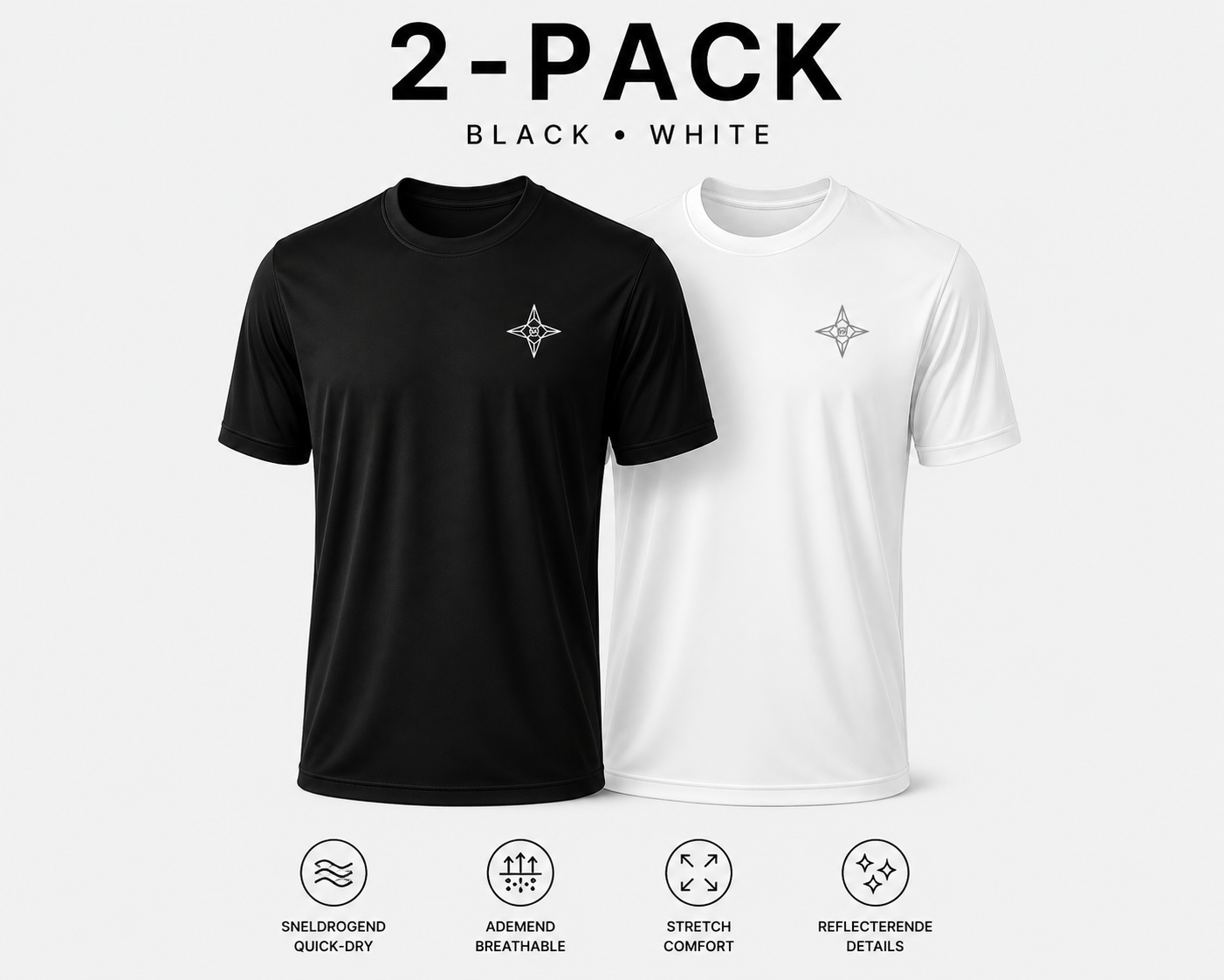 Performance T-Shirt Bundle – Reflective Edition (2 Pack)