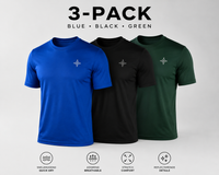 Performance T-Shirt Bundle – Reflective Edition (3 Pack)